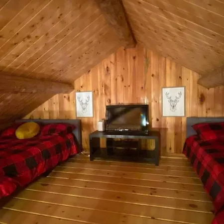 Chalets Terre De L'Orme With Spa Tucked Away In Nature Saint-Gabriel-De-Valcartier Exterior photo